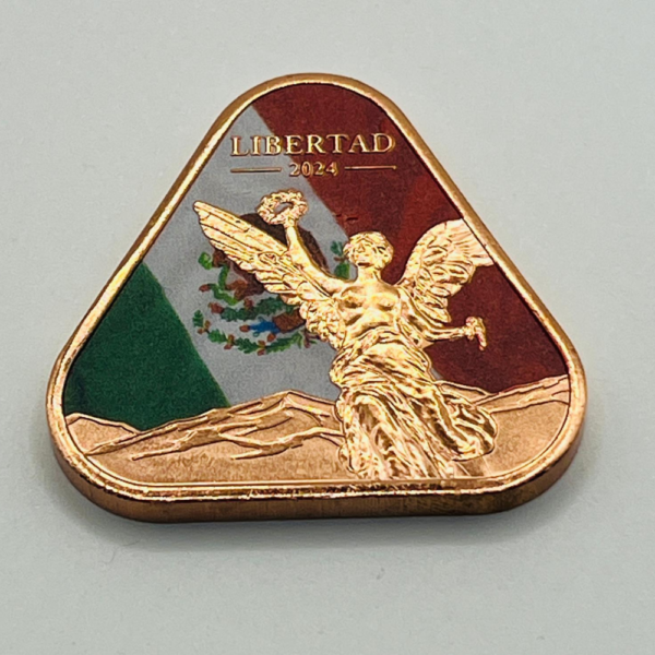 1oz .999 Copper Triangle – Colorized Mexican Libertad Collectible