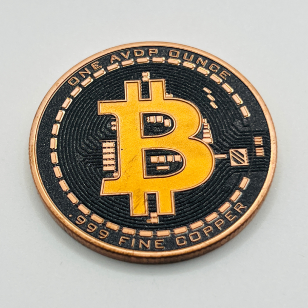 2024 1oz .999 Pure Copper Bitcoin Round – Unique Crypto Collectible