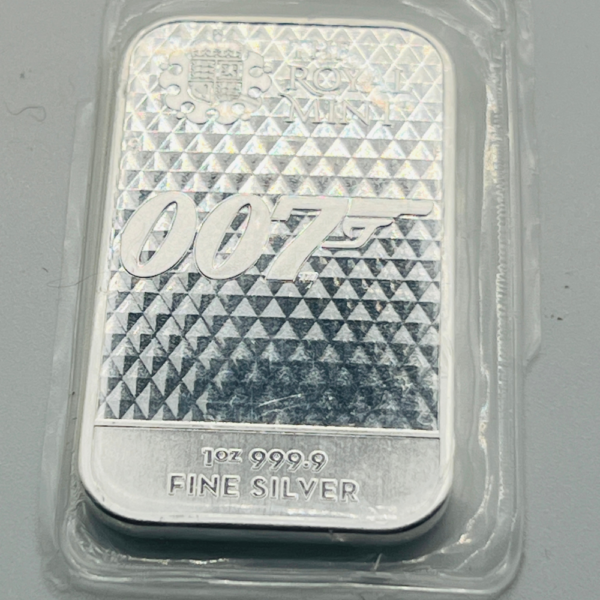 James Bond 2022 “Diamonds Are Forever” 1oz Silver Bar – Limited Edition - Image 2